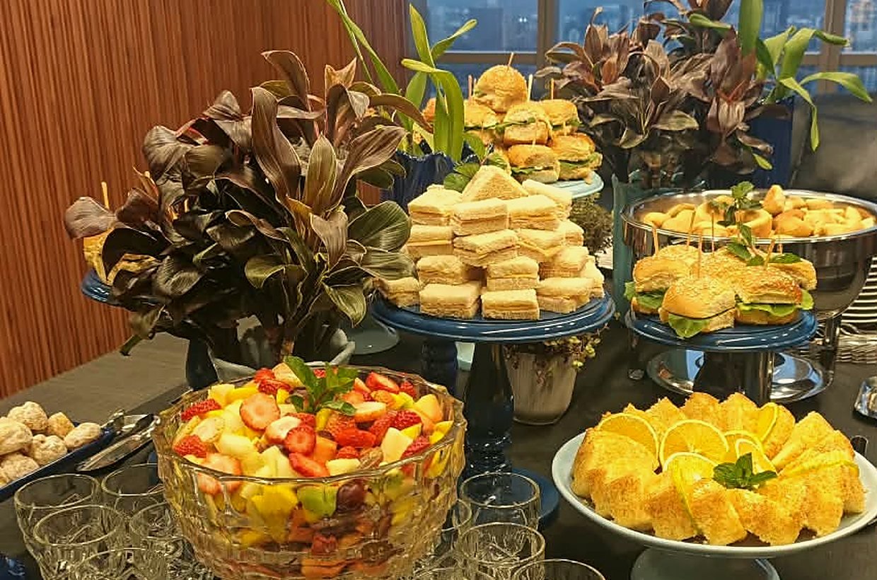 Coffee break montado pela Blue Garden
